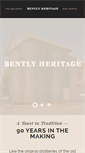 Mobile Screenshot of bentlyheritage.com